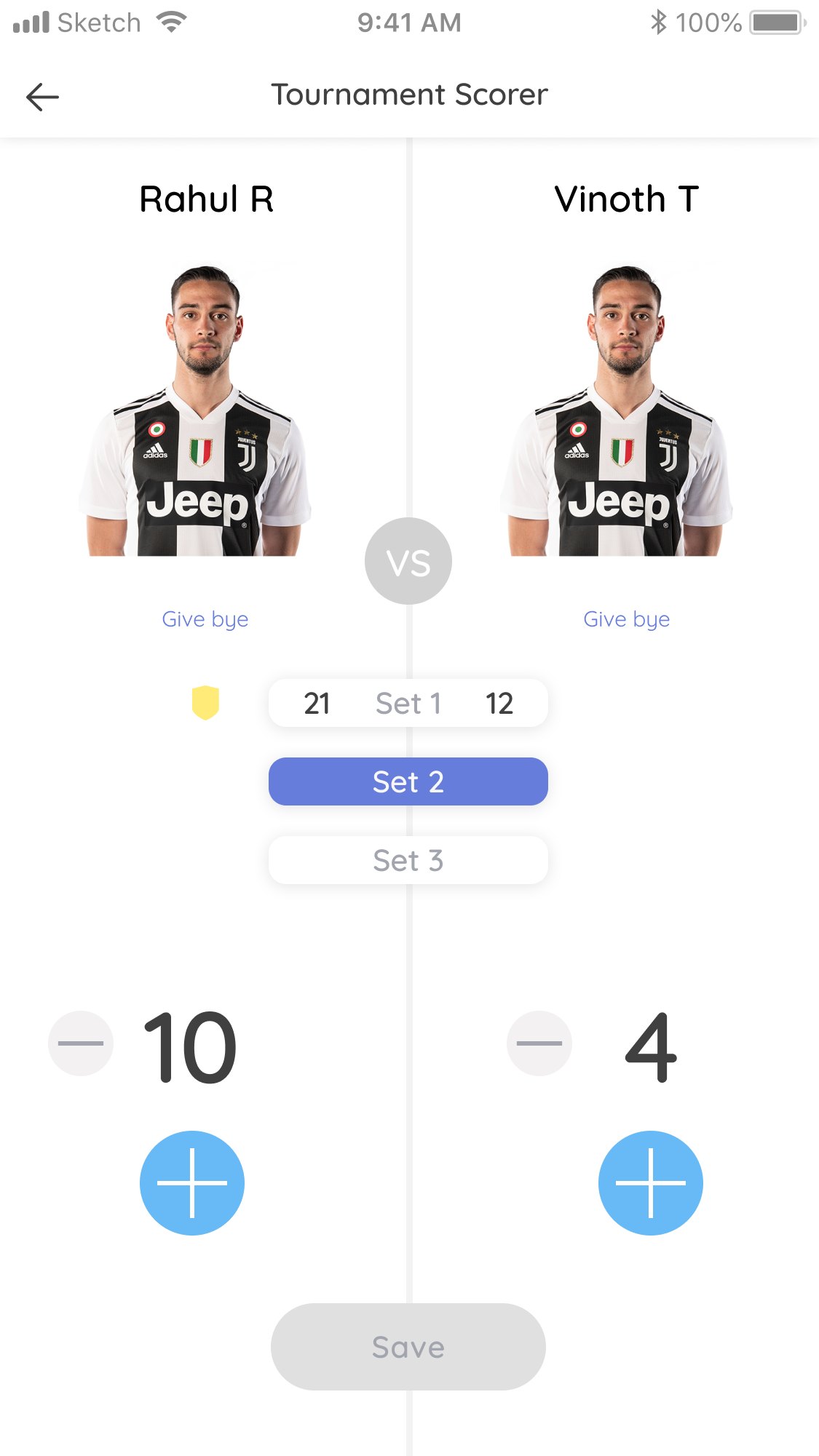 Coaches run live match scoring, set by set