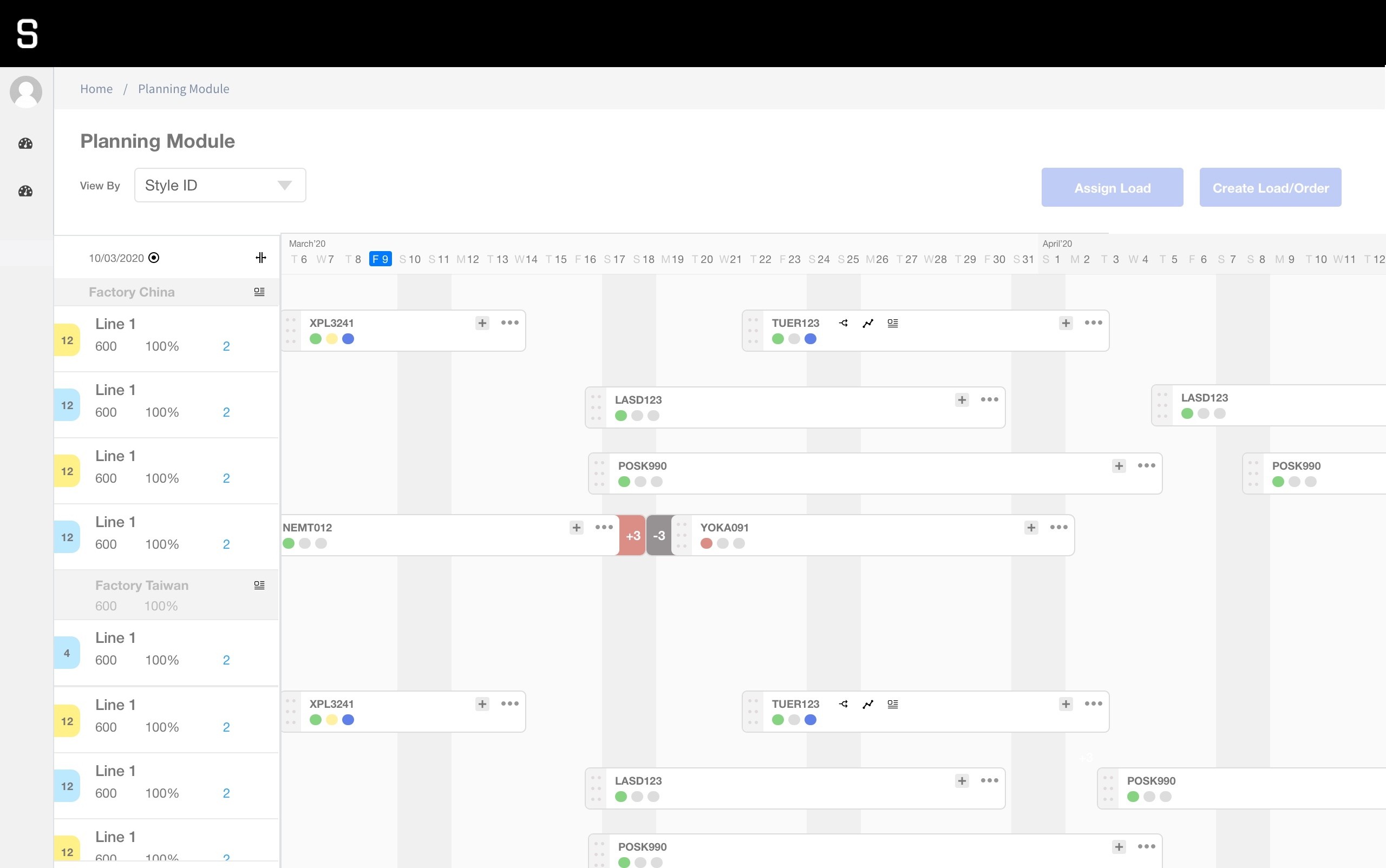 STITCH — the create-load flow